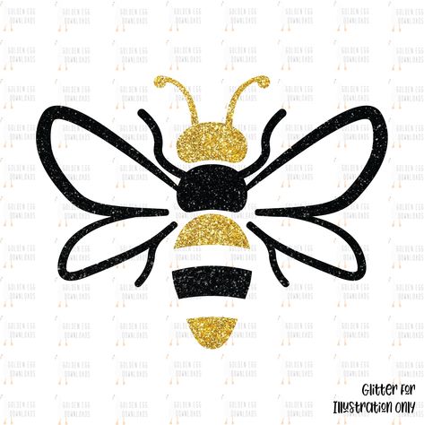 Bumble Bee Svg, Bee Svg, Bee Clipart, Queen Bee, Bumble Bee, Cricut Silhouette, Bee, Cricut, Queen