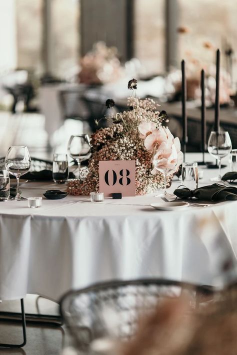 Moody & Romantic Mornington Peninsula Winery Wedding – State Of Reverie Round Wedding Tables, Personalised Stationery, Rock Wedding, Mornington Peninsula, Wedding Set Up, Moody Wedding, Dark And Moody, Colour Chart, Bold Typography