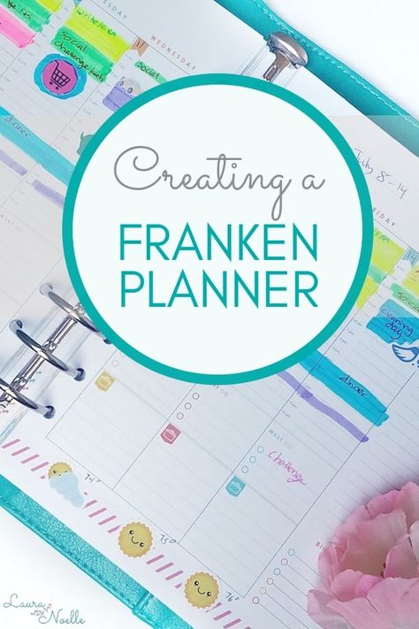 In desperation to find a planner that worked with my brain, I tried creating a FrankenPlanner, trying to take the best of many planners and make it work. Happy Planner Frankenplanner, Planner For School, Happy Planner Ideas, Household Notebook, Franklin Planner, Printable Forms, Workplace Productivity, Happy Planners, Aesthetic Planner