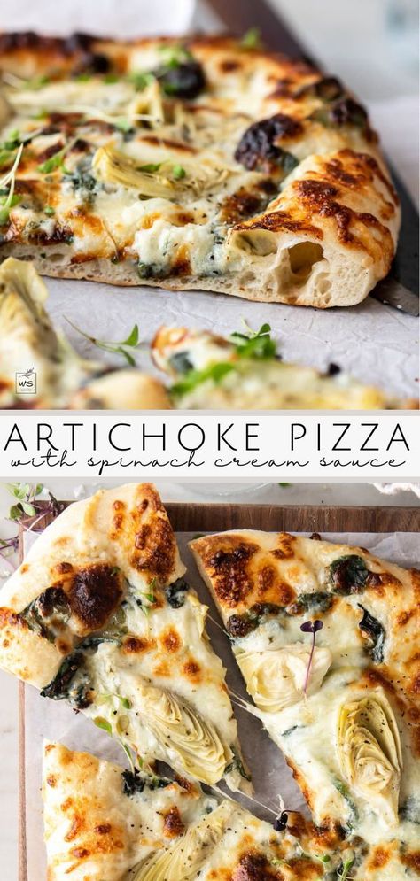 Pesto Artichoke Pizza, High Protein Spinach Artichoke Pizza, Brie Pizza Recipes, Winter Pizza Recipes, Wood Fire Pizza Oven Recipes, Woodfire Pizza Recipes, Piezano Pizza Recipes, Wood Fire Oven Recipes, Ninja Pizza Oven Recipes