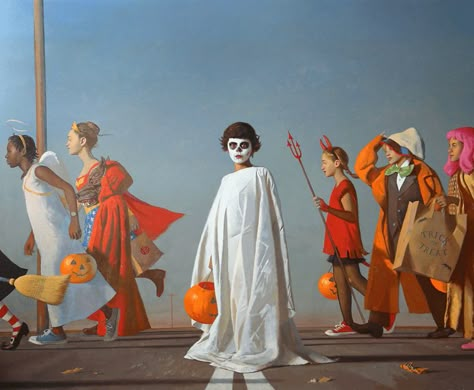 American Realism, Image Halloween, Bo Bartlett, Andrew Wyeth, Arte Inspo, Wow Art, A Group, Traditional Art, Painting Inspiration