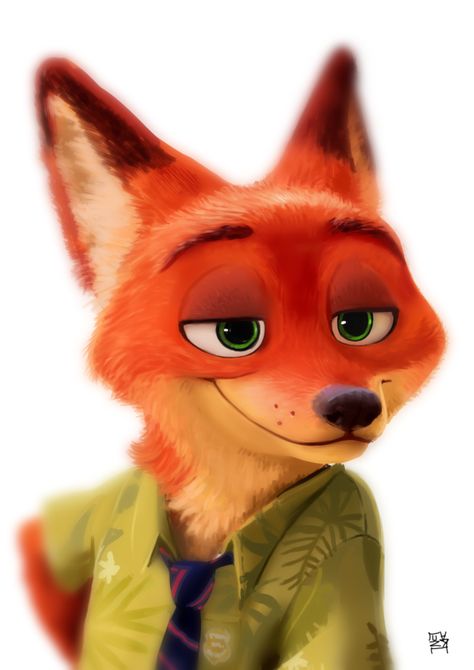 Nick by LunarThunderStorm on DeviantArt Zootopia Nick Wilde, Disney Zootropolis, Zootopia Nick, Zootopia Nick And Judy, Animals Stickers, Zootopia Art, Nick And Judy, Nick Wilde, Disney Icons