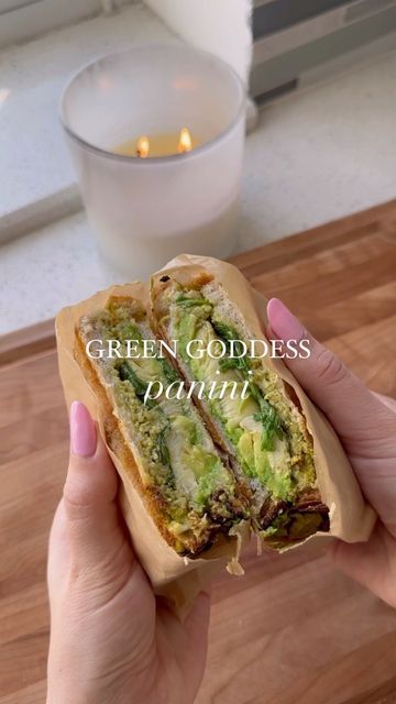 Green Goddess Panini, Pesto Hummus Sandwich, Vegan Panini, Vegetarian Sandwiches, Danielle Brown, Pesto Hummus, Make Pesto, Pesto Recipes, Vegan Ideas