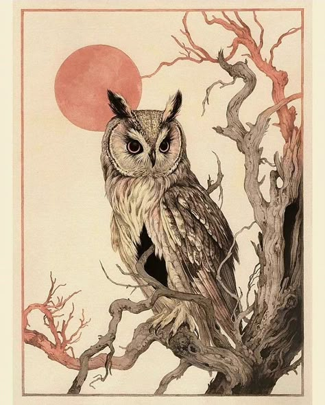 Teagan White, Twisted Tree, Art Et Illustration, Animals Art, Owl Art, Wildlife Art, Giclee Art, Giclee Art Print, Tattoo Inspo