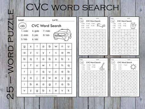 Puzzle For Kindergarten, Cvc Worksheets Kindergarten, Cvc Practice, Reading Kindergarten, Cvc Worksheets, Cvc Words Worksheets, 3 Letter Words, Kindergarten Morning Work, Cvc Activities