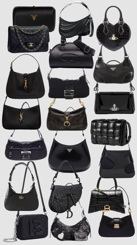 Ferragamo, Botega, Mugler, YSL, Gucci, Prada, Dior, Diesel, Vivienne westwood, Balmain, Miu Miu, Balenciaga, Fendi Bags Miu Miu, Ysl Vintage Bag, Vivienne Westwood Bag Outfit, Miu Miu Bag Outfit, Balmain Purse, Must Have Designer Bags, Purses Aesthetic, Prada Bag Outfit, Vivienne Westwood Bag