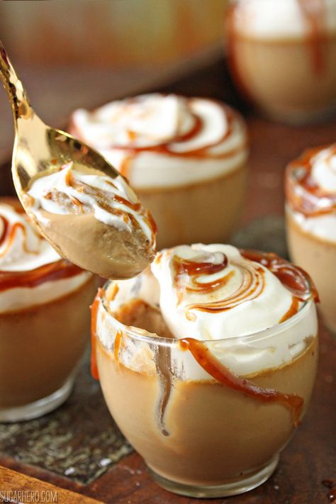 Butterscotch Recipes, Dessert Aux Fruits, Mousse Recipes, Creamy Desserts, Eat Dessert First, Pudding Recipes, Eat Dessert, Caramel Sauce, Mini Desserts