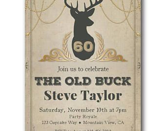 Surprise For Men, Birthday Invitations For Men, Hunting Birthday Party, 90th Birthday Invitations, Hunting Birthday, 70th Birthday Invitations, 80th Birthday Invitations, 60th Birthday Invitations, 1st Birthday Party Invitations