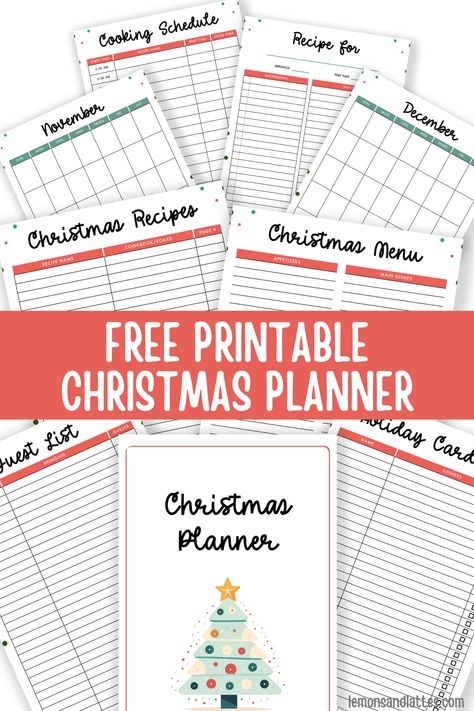 Use this free printable Christmas planner to brainstorm gift ideas, plan your holiday menu, keep track of your Christmas budget, and more! Xmas Planner Free Printables, Christmas Meal Planner Free Printable, Christmas Gift Planner Printable Free, Christmas Card List Printable Free, Christmas Planner Ideas, Holiday Planner Printables Free, Christmas Planner Printables Free, Diy Christmas Planner, Free Printable Christmas Planner