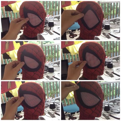 Rubberised foam spiderman lenses by Part Time Hero Props!  See what's in stock at www.facebook.com/parttimeheroprops Spiderman Lenses Design, Spider Man Lenses, Spiderman Lenses, Spider Man Halloween, Spider Man Mask, Spiderman Sketches, Spiderman Stuff, Mickey Mouse Letters, Suit Inspiration