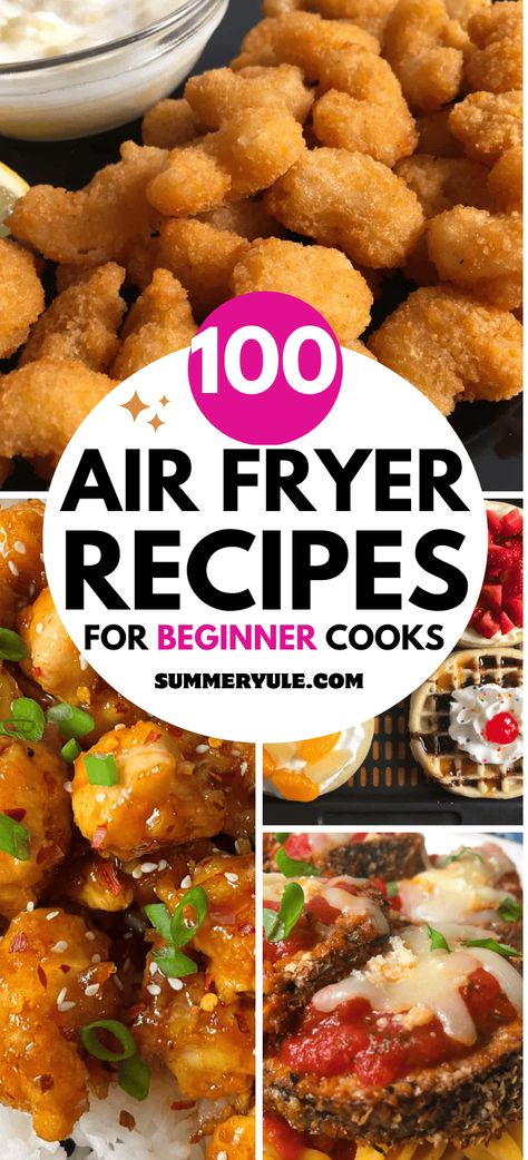 Looking for easy air fryer recipes for beginners? Discover the best air fryer recipes for chicken, pork, vegetarian dishes, frozen foods, desserts, and more! Whether you’re using a Ninja Foodi, Philips, Cosori, Power Air Fryer, Kalorik, Cuisinart, Actifry, Nuwave, Instant Vortex, or Pampered Chef Air Fryer, you'll achieve air frying success. We know you'll love air fryer cooking as much as we do. Kalorik Air Fryer Recipes, Airfry Oven Recipes, Chefman Air Fryer Recipes, Emeril Lagasse Air Fryer 360 Recipes, Air Fryer Recipes For One, Air Fryer Recipes For Chicken, Easy Air Fryer Recipes For Beginners, Power Xl Air Fryer Recipes, Ninja Air Fryer Recipes Easy