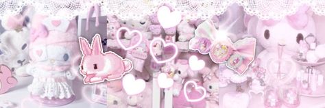 Kawaiicore Header, Black Cutecore, Purple Kuromi, Kuromi Sanrio, Pink Goth, Black Banner, Jirai Kei, Twitter Header Pictures, Cute Banners