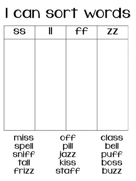 Double Consonants Worksheet, Double Consonant Words, Double Consonants, Digraphs Worksheets, Consonant Digraphs, Beginning Sounds, English As A Second Language (esl), English As A Second Language, School Subjects