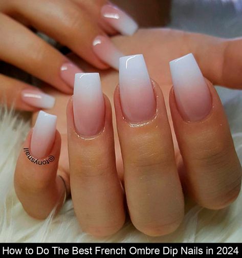 If you are obsessing with French dip ombre nails then check out our easy step-by-step tutorial +31 French ombre dip nails for inspiration! Tip Dip Nails, French Tip Dip Nails, Dip Ombre Nails, Ombre Dip Nails, Ombré French Tip, Dip Ombre, Natural Nail Shapes, Ombre French Tips, French Ombre