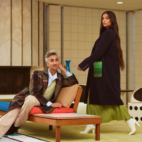 Lilly Singh on Instagram: “Telling my kids this was Shahrukh Khan and Kajol. #DesiExcellence Congratulations to my friend @tanfrance on his new line of outerwear.…” Lily Singh, Next In Fashion, Shahrukh Khan And Kajol, Neutral Coat, Tan France, Queer Eye, Lilly Singh, Inspired Aesthetic, Winter Fit