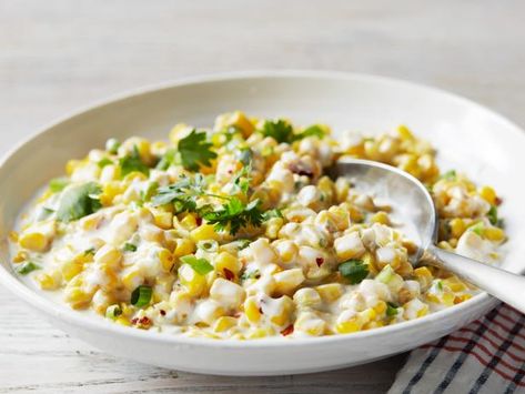 Get Coconut Creamed Corn Recipe from Food Network Cream Corn Bread, Thanksgiving Corn Recipes, Microwave Corn On The Cob, Thanksgiving Corn, Creamed Corn Cornbread, Microwave Corn, Recipes With Coconut Cream, Cornbread With Corn, Corn Soup Recipes