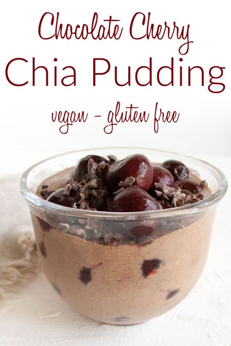 Cherry Chia Pudding, Chia Pudding Vegan, Pudding Recept, Chia Pudding Recipes Healthy, Mango Chia Pudding, Banana Chia Pudding, Chia Recipe, Chocolate Chia Pudding, Chia Seed Recipes