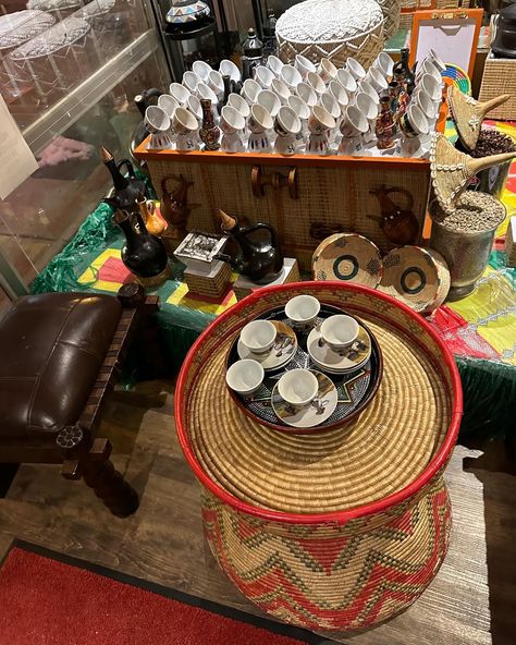 Ethiopian coffee ceremony. #lalibelarestaurant Ethiopian Coffee Ceremony, Coffee Ceremony, Ethiopian Culture, Ethiopian Coffee, Coffee Company, Emu, Ethiopia, Collage, Coffee