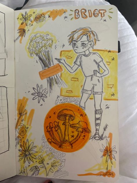 Sketchbook aesthetic sunny flowers Yellow Sketchbook, Yellow Decor, Draw Art, Sketchbook Pages, Orange And Yellow, Sketch Book, Art Drawings, Sketch, Orange