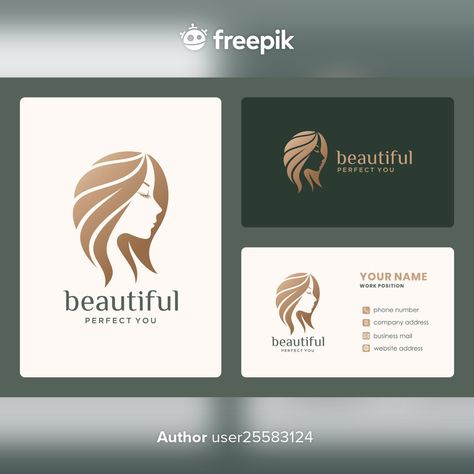 Salon Visiting Card Design, Logo Design For Salon, Hair Care Logo Design, Hairdresser Logo Design, Hairdresser Business Cards, Hairdresser Logo, Spa Logo Design, Hair Logo Design, Salon Business Card