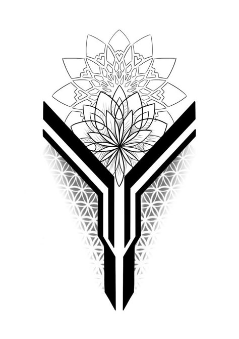 Geometric Tattoo Outline, Geometric Tattoo Stencil, Tato Mandala, Tato Maori, Geometric Tattoo Sleeve Designs, Geometric Tattoo Pattern, Monster Tattoo, Geometric Mandala Tattoo, Geometric Sleeve Tattoo