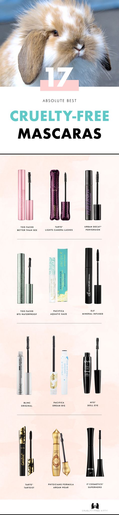 The best cruelty-free mascaras with vegan options. Click for the full list! Cruelty Free Mascara, Cruelty Free Makeup Brands, Haut Routine, Mac Lipsticks, Cosmetics Products, Cruelty Free Cosmetics, Cruelty Free Brands, Vegan Makeup, Cruelty Free Makeup