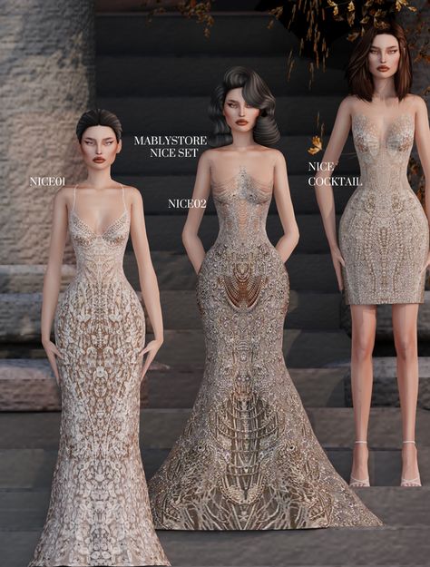 NICESET | Mably Store on Patreon Mably Store Sims 4, Sims 4 Wedding Dress, Sims 4 Traits, Cc Mods, Pelo Sims, Free Sims 4, Sims 4 Cc Folder, Sims 4 Gameplay, Sims 4 Dresses