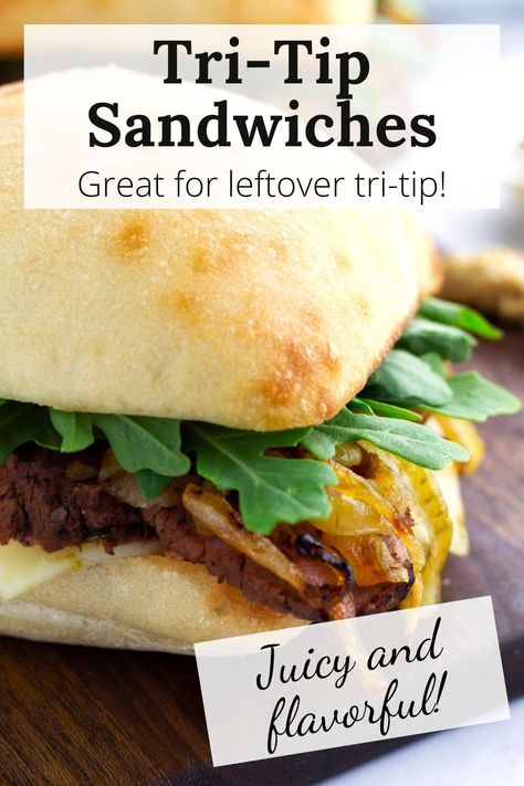 Recipes Using Tri Tip Steak, Tri Tip Burritos, Bbq Tri Tip Sandwiches, Tritip Recipes Leftover, Tri Tip Sliders Mini Sandwiches, Tritip Sandwich Recipes, Tri Tip Sandwich Ideas, Tri Tip Steak Sandwich Recipe, Tri Tip Sliders