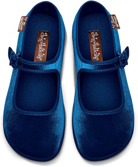 Amazon.com | Hot Chocolate Design Chocolaticas Curacao Blue Women s Mary Jane Flat Multicoloured HCD 36 | Flats Womens Mary Jane Flats, Hot Chocolate Design, Mary Jane Shoes Flat, Chocolate Design, Womens Mary Janes, Woman Wine, Makes You Beautiful, Mary Jane Flats, New Sneakers