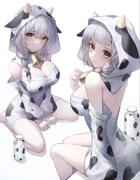 Cow Outfits, Arte Cyberpunk, Anime Angel, Kawaii Girl, Cat Girl, Cute Disney, Girl Drawing, Cute Anime Character, Art Reference