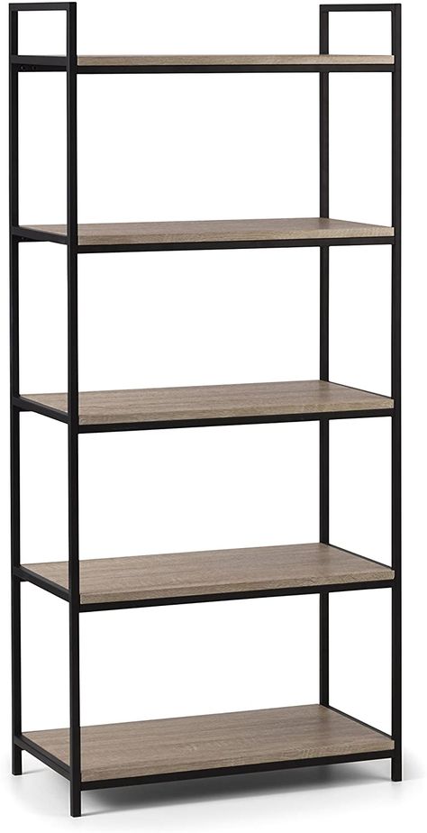 Industrial Shelf Unit, Iron Shelves Design, Metal Shelf Design, Loft Bookcase, Metallic Shelves, Lighting Ideas Kitchen, Metal Bookshelves, Aluminum Shelf, Inside Chicken Coop