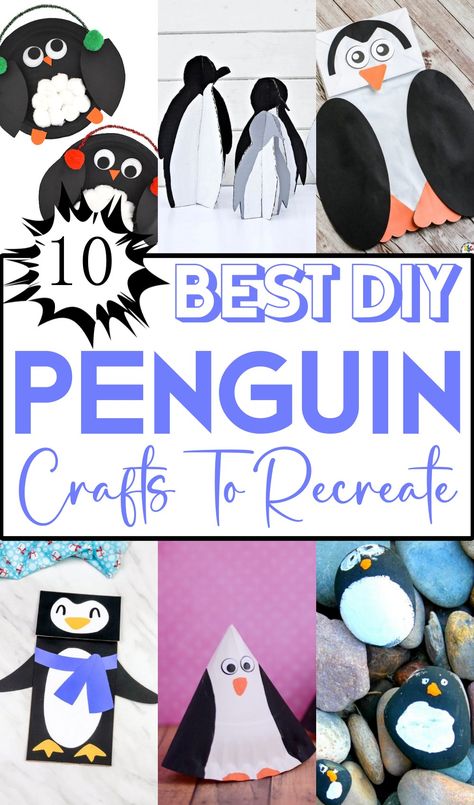 DIY Penguin Crafts 1 Kids Penguin Crafts, Penguin Ornaments Diy, Penguin Christmas Crafts, Diy Penguin Crafts, Diy Penguin, Pill Bottle Crafts, Diy Xmas Ornaments, Penguin Christmas Ornaments, Penguin Crafts