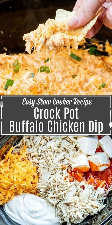 Hot Dip Recipe, Crock Pot Buffalo Chicken Dip, Appetizer Dips Hot, Crock Pot Buffalo Chicken, Chicken Franks, Dip Recipes Hot, Buffalo Chicken Dip Crock Pot, Crock Pot Dips, Chicken Dip Recipe