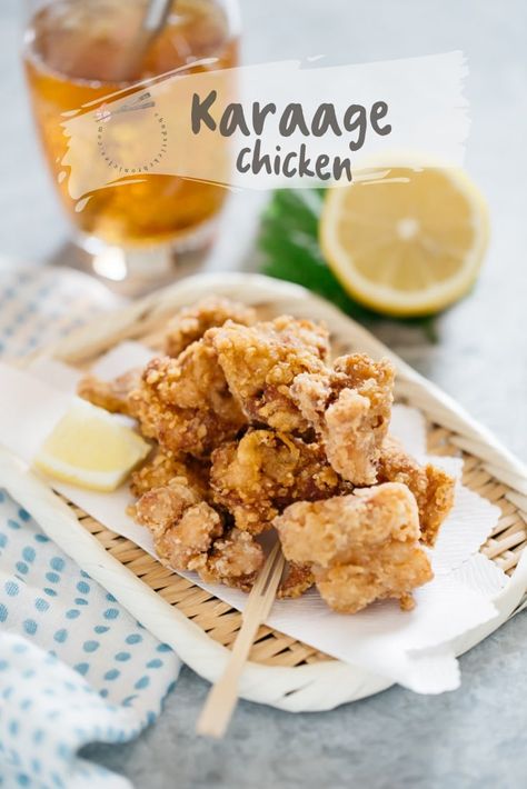 Chicken Karaage Recipe, Karaage Recipe, Karaage Chicken, Fried Chicken Seasoning, Chicken Karaage, Japanese Fried Chicken, Garlic Marinade, Japanese Street Food, Chicken Pieces