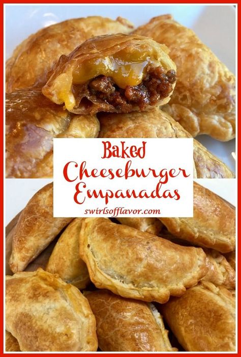 Cheeseburger Empanadas Recipe, Empanadas Filling Ideas, Empanadas Recipe Easy, Cheeseburger Empanadas, Beef And Potato Empanadas Recipe, Empanadas Easy, Kids Friendly Dinners, Savory Hand Pies Recipes, Empanadas Recipes