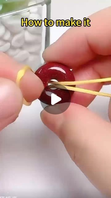 20K views · 1.2K likes | btyhjewelry on Instagram: "How to make it #foryou #fyp #handmade #necklace #diycrafts #cinnebar #fashion #donuts" Gemstone Donut Jewelry, Donut Jewelry, Donut Necklace, Diy Necklace Making, Knots Diy, Donut Shape, Wire Jewelry Designs, Jewelry Knots, Bead Ideas