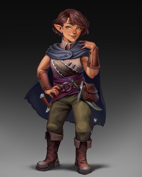 ArtStation - Commission Dnd Halfling Character Design, Halfling Bard Female, Dnd Rogue Male, Goliath 5e, Ghostwise Halfling, Dungeons And Dragons Character Design, Dnd Halfling Female, Gnome Dnd Character Design, Dnd Ranger Character Design