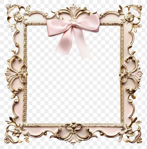 Pink Frame Png, Coquette Frame, Bedroom Decor For Small Rooms, Frame Pink, Free Photo Frames, Coquette Pink, Pink Coquette, Png Text, Awesome Designs