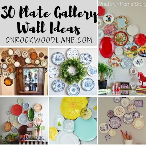 30 Plate Gallery Wall Ideas For Your Home Plate Wall Decor Bedroom, Display Plates Ideas, Ways To Display Plates On Wall, Wall Art With Plates, Hanging Decorative Plates On The Wall, Wall Collection Ideas, Plate Displays On Walls, Decorating With Plates On Wall Ideas, Decorate With Plates On Wall