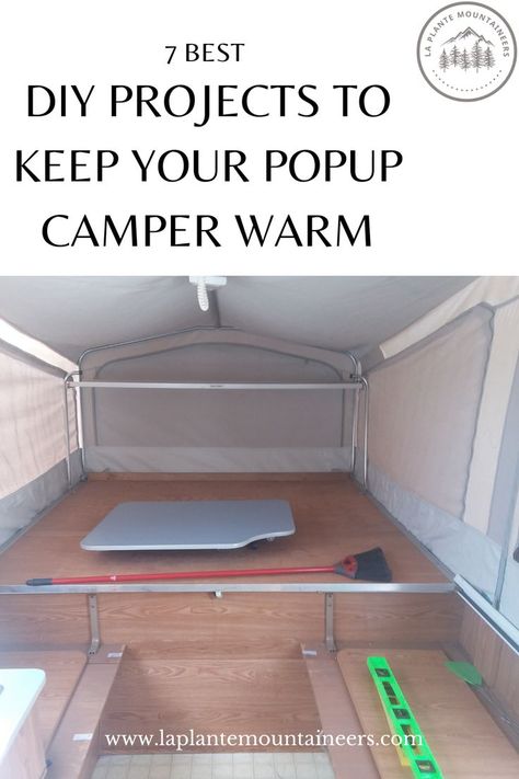 Popup Camping Hacks and Tips to Staying Warm Pop Up Camper Bunk End Support, Cute Pop Up Camper Ideas, Pop Up Camper Insulation Ideas, Pop Up Camper Modifications, Pop Up Camper Must Haves, Pop Up Remodel, Pop Up Camper Ideas, Pop Up Trailer Hacks, Pop Up Camper Hacks