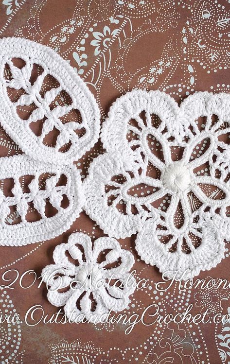 Two flowers and leaf Irish crochet pattern Irish Crochet Motifs Pattern, Crochet Joining Techniques, Irish Crochet Patterns Free, Lace Crochet Pattern, Irish Crochet Tutorial, Flower Applique Patterns, Irish Lace Crochet Pattern, Irish Crochet Flowers, Crochet Pattern Tutorial