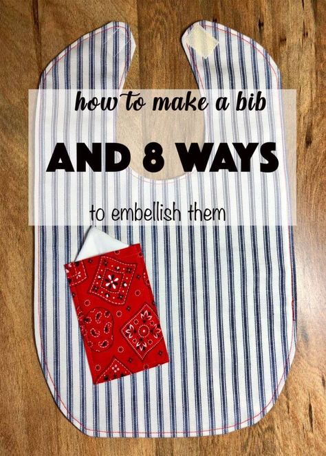 Baby Bibs Patterns Free, Diy Bibs, Sewing Machine Thread, Baby Bibs Patterns, Sewing To Sell, Sewing Projects Free, Bib Pattern, Adult Bibs, Memory Pillows