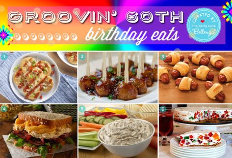 How to Host a Groovin’ 60s Birthday Party for Grown-ups 1960 Theme Party Ideas, 60s Theme Party Food, 60s Food Ideas, 60s Party Food Ideas, 1960s Food Party, 1960s Party Food, 1960s Birthday Party Ideas, Hippy Food Party, 60s Food Party