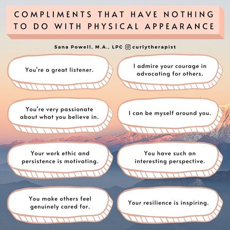 Sana, M.A., LPC • Therapist 🇮🇳 on Instagram: “⁣☀Intentional Compliments ⠀ ⠀ How can you compliment someone today based on their personality, skills, passions, or achievements? ⠀ ⠀…” Compliment Someone, How Can, Canning, On Instagram, Instagram