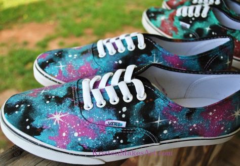 Galaxy Shoes (Made to Order) - 20% off SALE with Coupon Code. $95.00, via Etsy. Names Of Colors, Eagle Nebula, Galaxy Converse, Galaxy Shoes, Galaxy Vans, Alternative Shoes, Vans Era, Black Milk Clothing, Shoes Vans