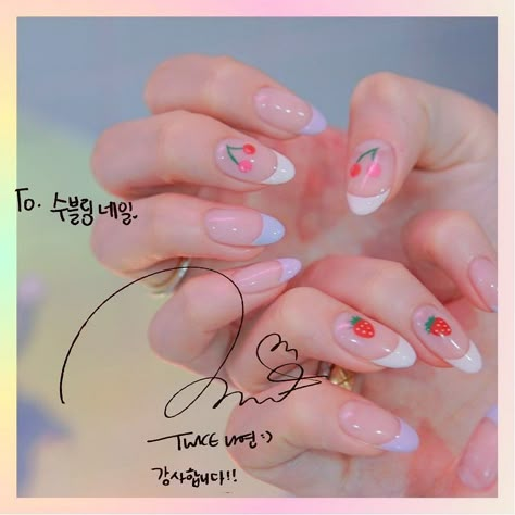 Nayeon Pop Nails, K Pop Idols Nail, Korean Idol Nails, K Pop Idol Nails, Korean Acrylic Nails, Twice Inspired Nails, Twice Nails, Acrylic Nails Simple, Pop Nails