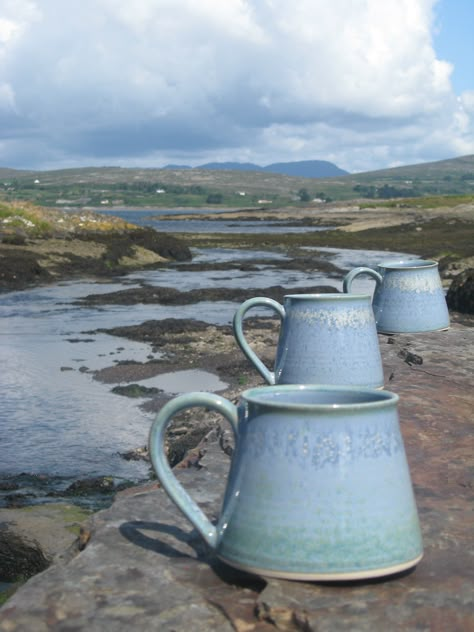 Handmade Irish Mugs Graphic Design Major, Irish Pottery, Beautiful Ireland, Irish Eyes Are Smiling, West Cork, County Cork, Pottery Form, Trip To Ireland, Travel Ireland