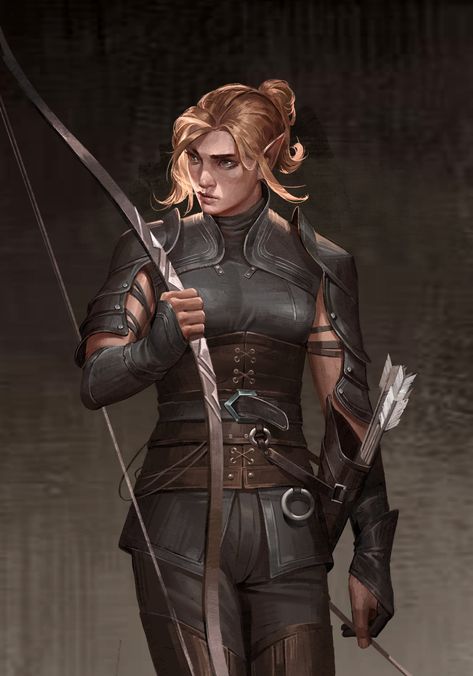 Pathfinder Elf, Ranger Dnd, Elf Archer, Fantasy Elf, Elf Ranger, Dnd Elves, Elf Warrior, Elf Characters, Fantasy Witch