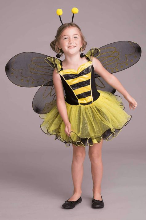 Holloween Costumes For Kids, Firefly Costume, Girls Halloween Costumes, Camp Bestival, Bee Costume, Chasing Fireflies, Character Role, Ballet Kids, Bee Dress