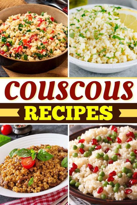 These fluffy and flavorful couscous recipes are ready to devour in a matter of minutes. Add some veggies and herbs, and you won't need anything else. Easy Couscous Recipes, Simple Couscous Recipes, Curried Couscous, Moroccan Couscous, Spice Combinations, Chicken Curry Salad, Couscous Recipes, Vegan Thanksgiving Recipes, Greek Flavors